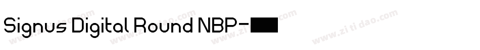Signus Digital Round NBP字体转换